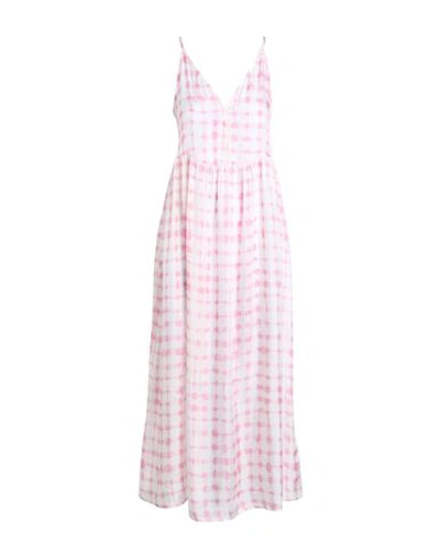 Arket Woman Maxi Dress Light Pink Size 12 Cupro, Viscose In Pink