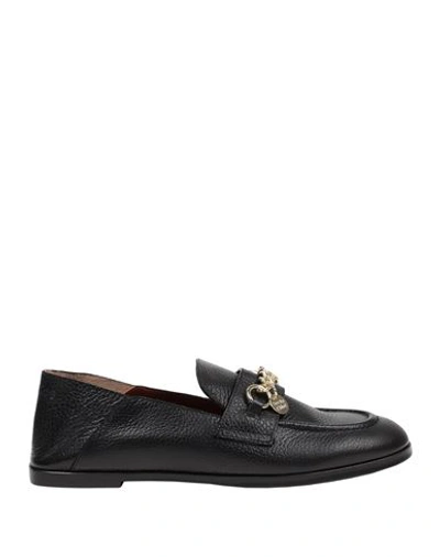 Shop See By Chloé Woman Loafers Black Size 7.5 Calfskin
