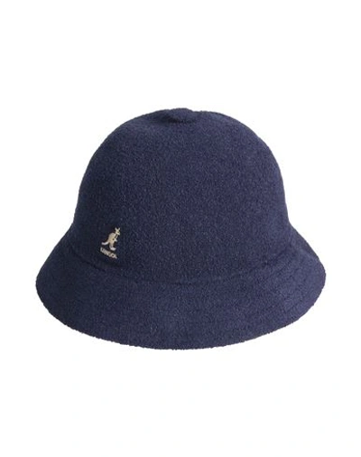 Shop Kangol Woman Hat Navy Blue Size S Modacrylic, Acrylic, Nylon