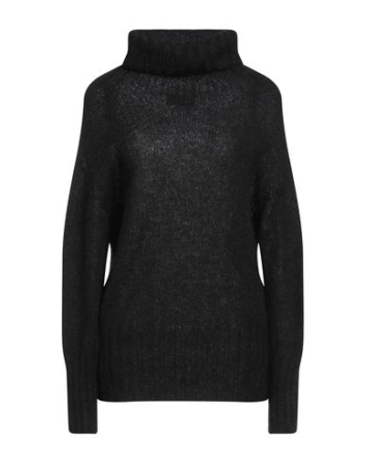 Shop Alpha Studio Woman Turtleneck Black Size 10 Polyamide, Mohair Wool, Wool