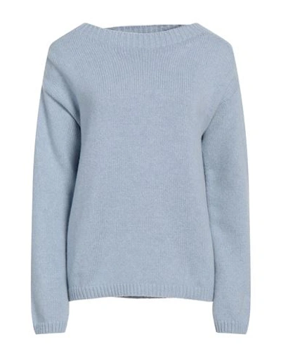Shop Aragona Woman Sweater Pastel Blue Size 6 Cashmere