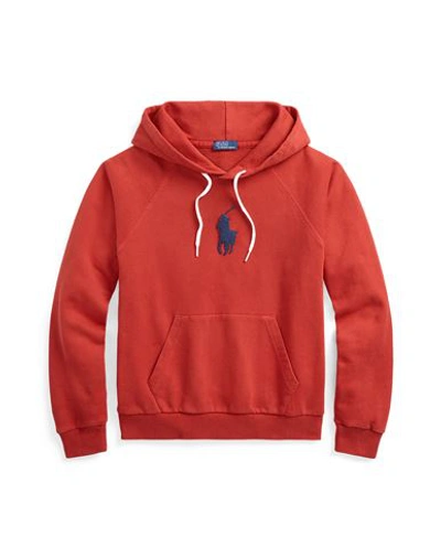 Shop Polo Ralph Lauren Woman Sweatshirt Red Size S Cotton
