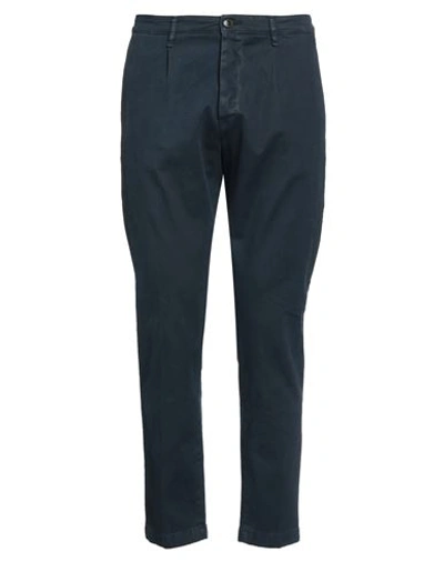 Shop Haikure Man Pants Navy Blue Size 30 Cotton, Elastane