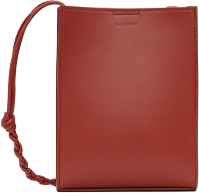 Shop Jil Sander Red Small Tangle Bag In 220 - Brick