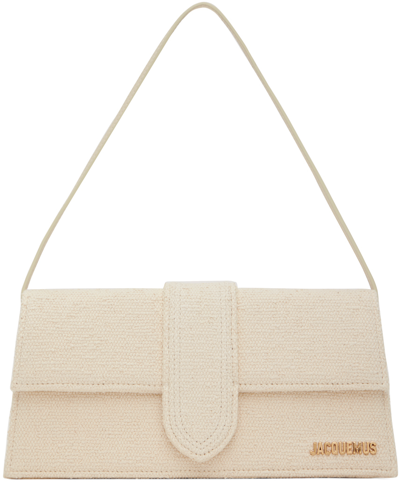 Shop Jacquemus Off-white Le Papier 'le Bambino Long' Bag In 110 Off-white