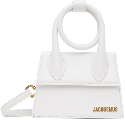 Jacquemus White Le Chiquito Noeud Crossbody Bag