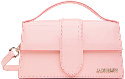 Shop Jacquemus Pink Le Chouchou 'le Grand Bambino' Bag In 405 Pale Pink