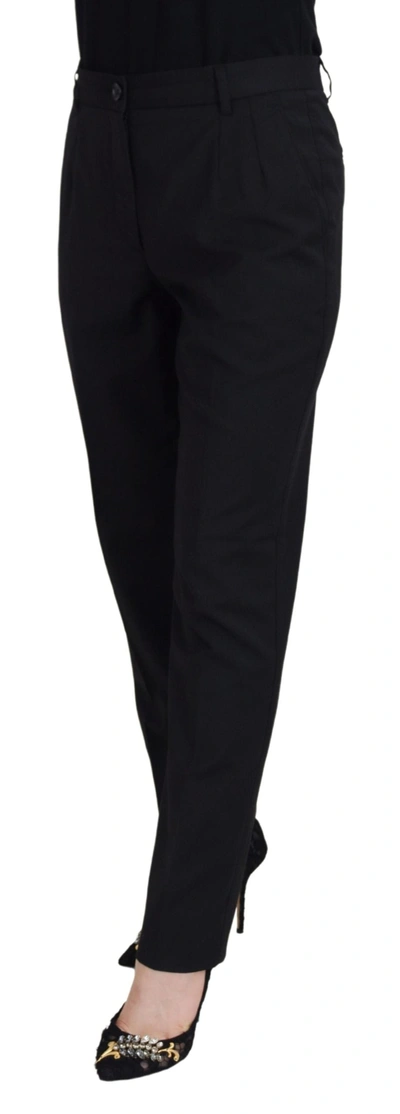 Shop Dolce & Gabbana Black Women Formal Tapered Women's Pants
