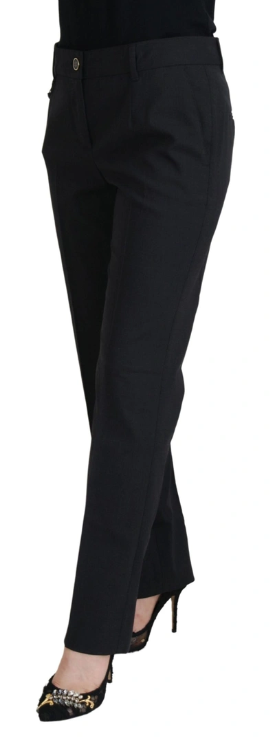 Shop Dolce & Gabbana Grey Women Formal Tapered Women's Pants In Gray