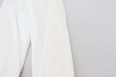 Shop Dolce & Gabbana White Cotton Women Sweatwomen's Women's Pants