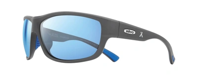 Revo Re 1092 00 Bl Caper Bl Wrap Polarized Sunglasses In Multi