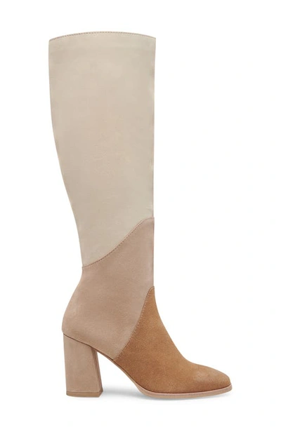 Shop Dolce Vita Flin Knee High Boot In Dune Multi Suede