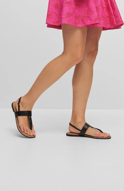 Shop Hugo Boss Jo Slingback Sandal In Black