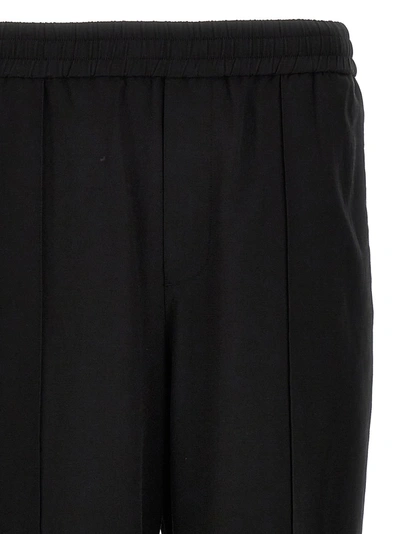 Shop Helmut Lang Ankle Drawstring Pants Black