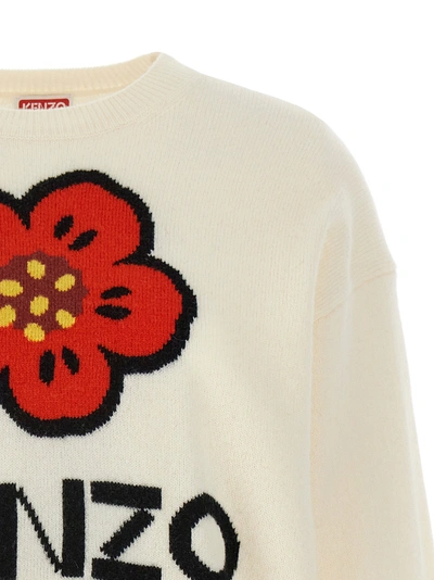 Shop Kenzo Boke Flower Sweater, Cardigans White