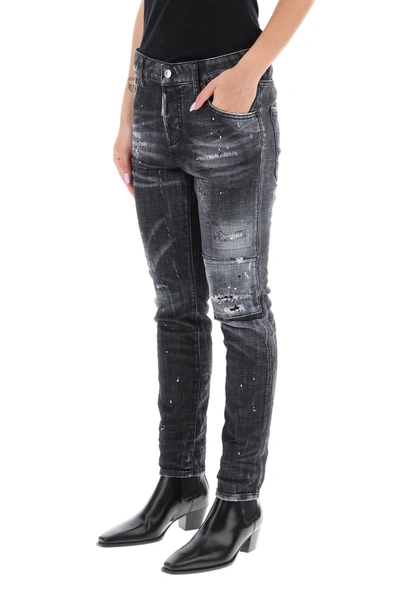 Shop Dsquared2 Dark Clean Wash 'jennifer' Jeans