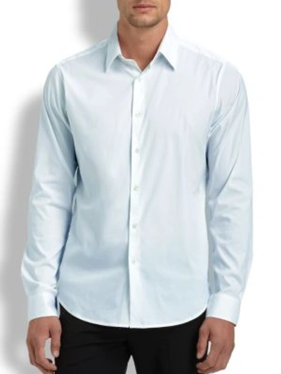 Shop Theory Sylvain Wealth Sportshirt In Blue