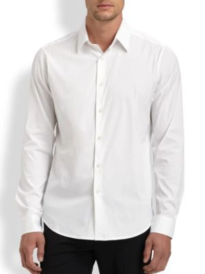 Shop Theory Sylvain Wealth Sportshirt In White