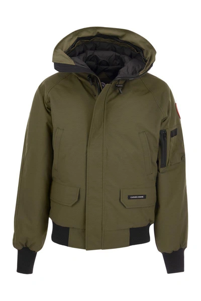 Shop Canada Goose Chilliwack - Hooded Bomber Jacket In Military Green