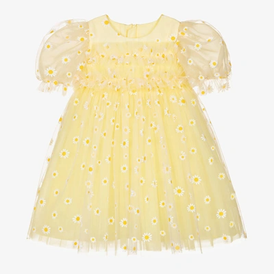 Shop Childrensalon Occasions Girls Yellow Tulle Daisy Dress