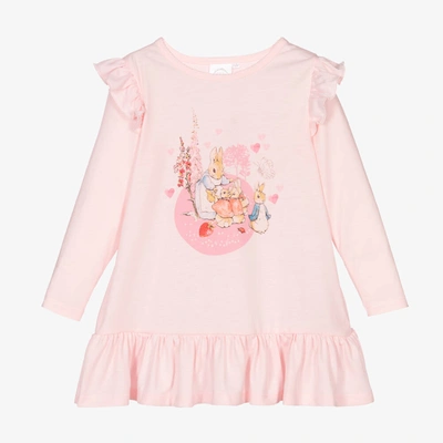 Shop Peter Rabbit By Childrensalon Girls Pink Frilly Nightdress