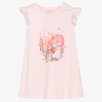 Shop Peter Rabbit By Childrensalon Girls Pink Frill Nightdress