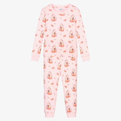 Shop Flower Fairies By Childrensalon Girls Pink Cotton Jersey Pyjamas