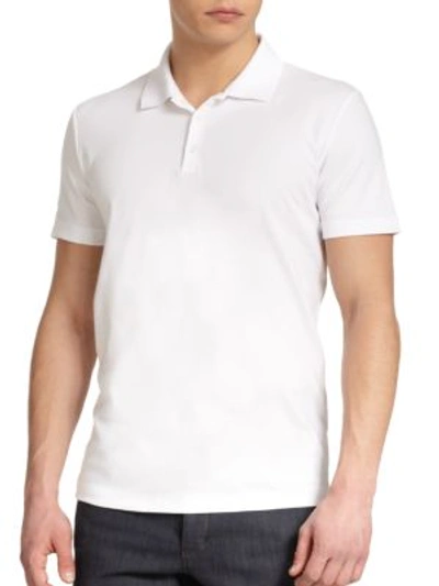 Shop Theory Boyd Polo In White