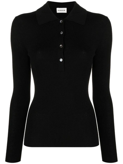 Shop P.a.r.o.s.h . Leila Polo Shirt In Black