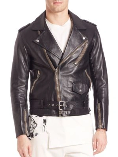 Shop 3.1 Phillip Lim / フィリップ リム Leather Moto Jacket In Black