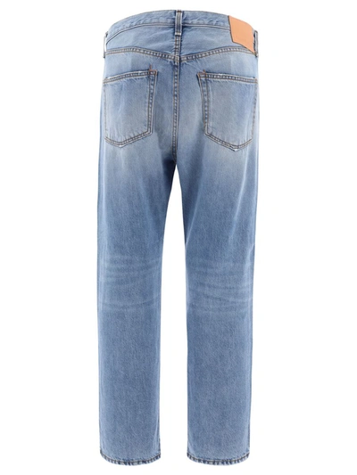 Shop Acne Studios Straight Leg Jeans In Light Blue