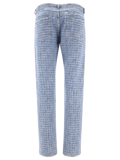 Shop Givenchy "4g" Jeans In Blue