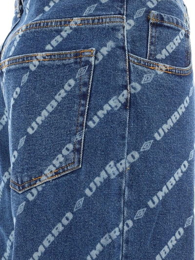 Shop Umbro "lasered Logo" Jeans In Blue