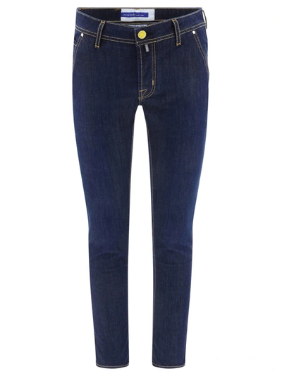 Shop Jacob Cohen "leonard" Jeans In Blue