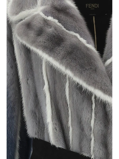 Shop Fendi Coats In F0n8p Sapphire White