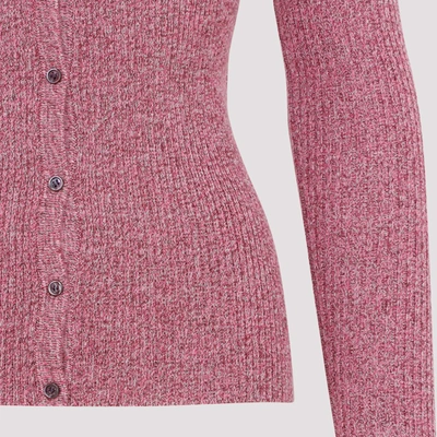 Shop Gabriela Hearst Sayra Cardigan Sweater In Pink &amp; Purple