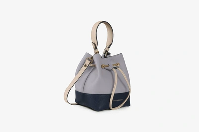 Strathberry Small Leather Lana Osette Bucket Bag in Black