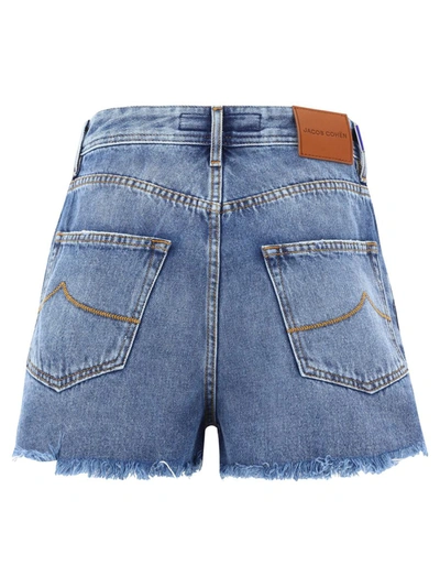 Shop Jacob Cohen "bella" Shorts In Blue