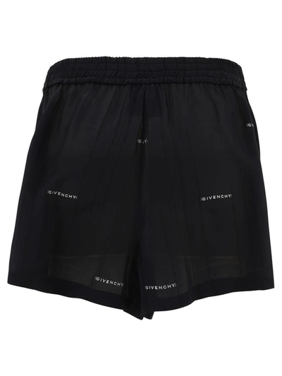 Shop Givenchy " Jacquard" Shorts In Black