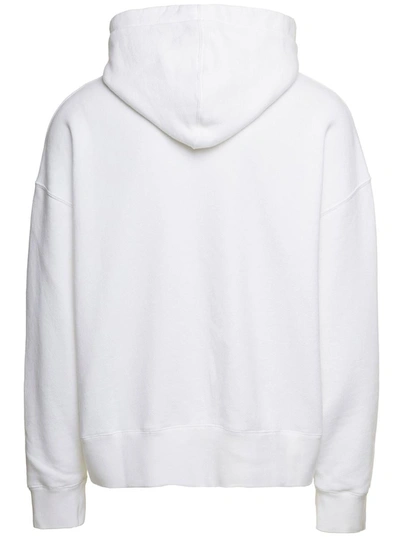 Shop Palm Angels White 'douby Lost In Amazonia' Hoodie In Cotton Man