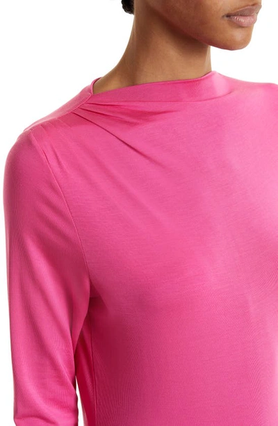 Shop Ted Baker Eloria Twist Neck Knit Top In Deep Pink