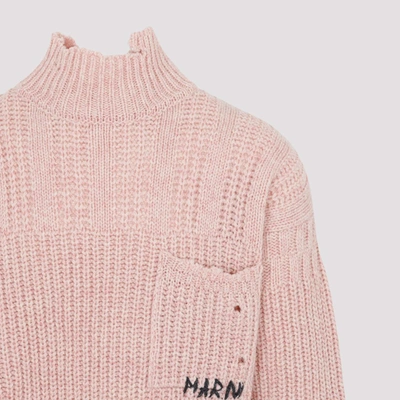 Shop Marni Turtleneck Sweater In Nude &amp; Neutrals