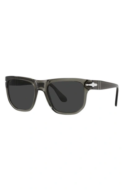 Shop Persol 55mm Polarized Square Sunglasses In Grey