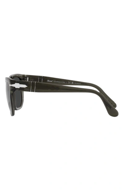 Persol 55mm Polarized Square Sunglasses In Grey