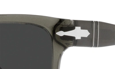 Persol 55mm Polarized Square Sunglasses In Grey