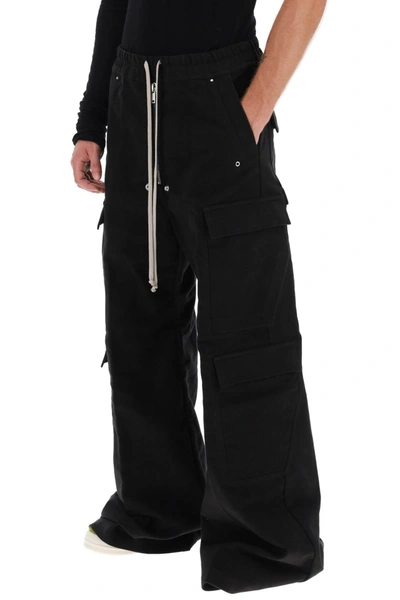 Rick Owens Cargobelas Pants In Black Cotton | ModeSens