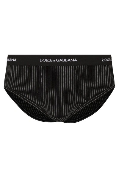 Shop Dolce & Gabbana Striped Underwear Briefs