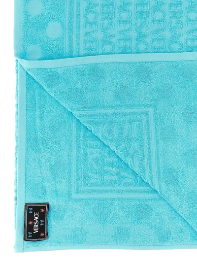 Shop Versace Home Versace Allover Polka Dot Towels Light Blue