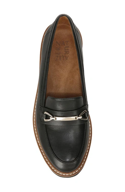 Naturalizer Elin Slip-on Loafer In Black Smooth Synthetic