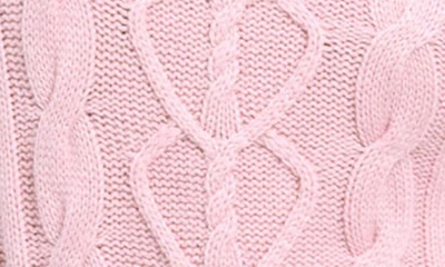 Shop Splendid Laila Cable Knit Sweater In Pink Petal